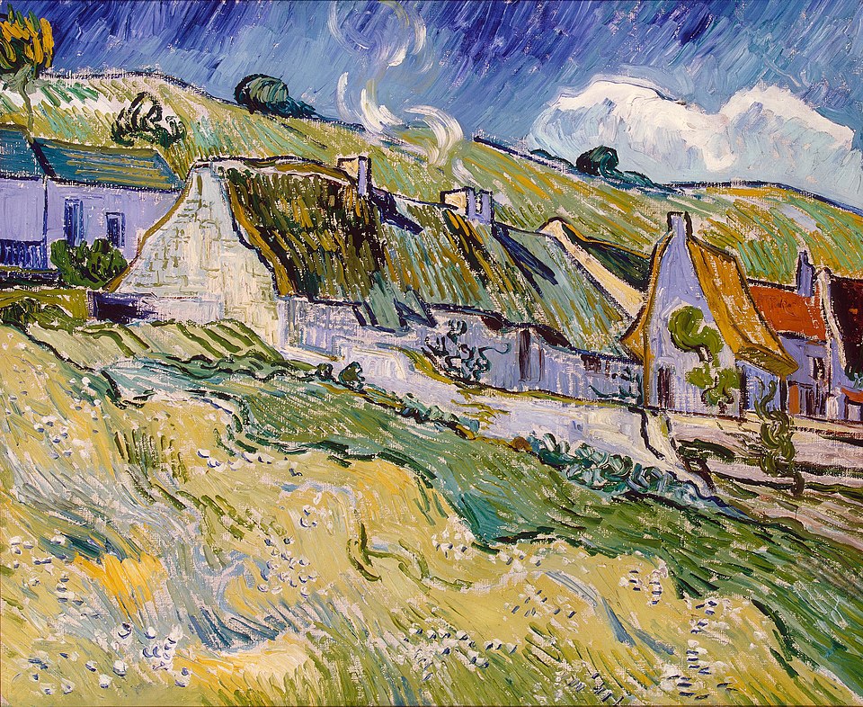 🏡 Stugor i Auvers-sur-Oise – Vincent van Gogh (1890)