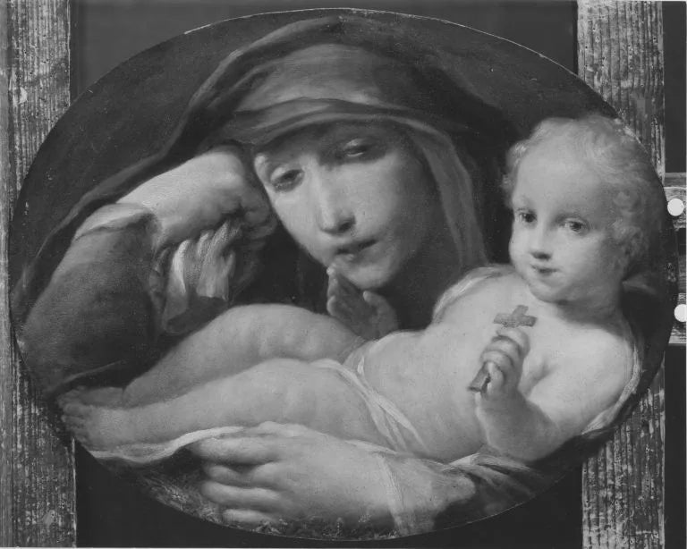 Maria mit Kind - Giuseppe Maria Crespi image 1 copie de tableau peinte à la main