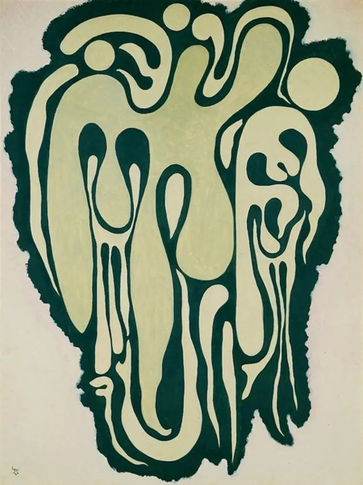 Grön figur - Vassily Kandinsky