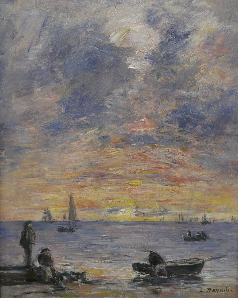 Hav, solnedgång - Eugène Boudin