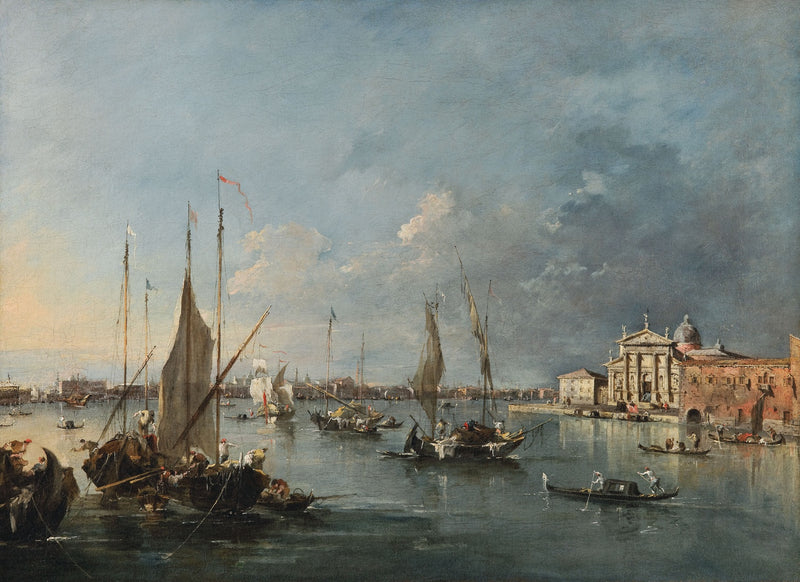 San Giorgio Maggiore kyrka sedd från Giudecca - Francesco Guardi