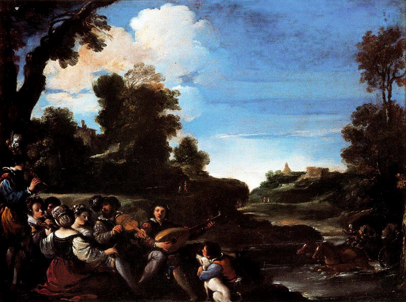 Konsert i landskapet - Guercino