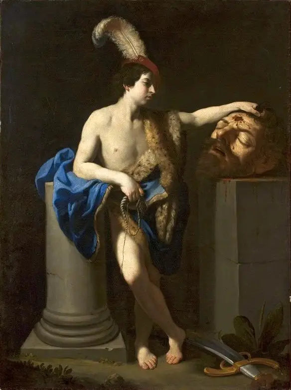 David som besegrar Goliat. - Guido Reni