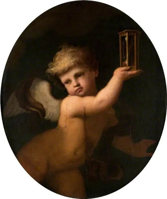 Cupidon med en sandklocka - Guido Reni