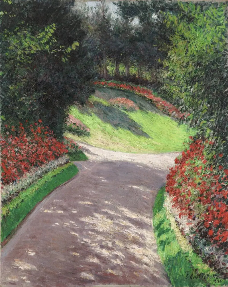 L'Allée du jardin - Gustave Caillebotte