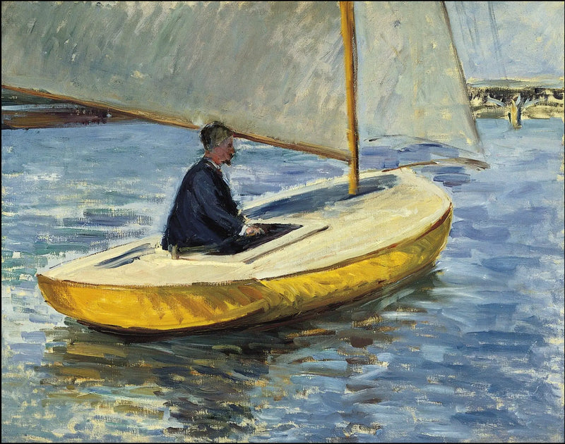 Den gula båten - Gustave Caillebotte