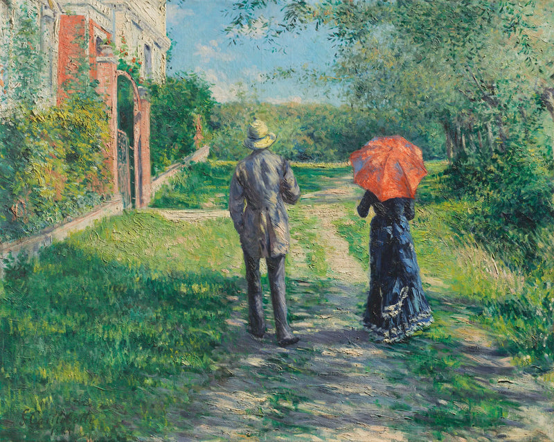Uppförsbacke - Gustave Caillebotte