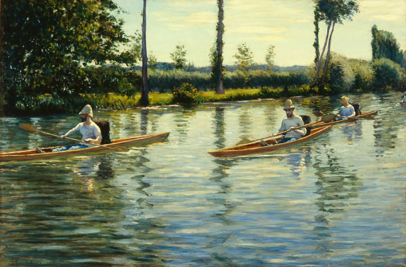 Périssoires vid Yerres - Gustave Caillebotte