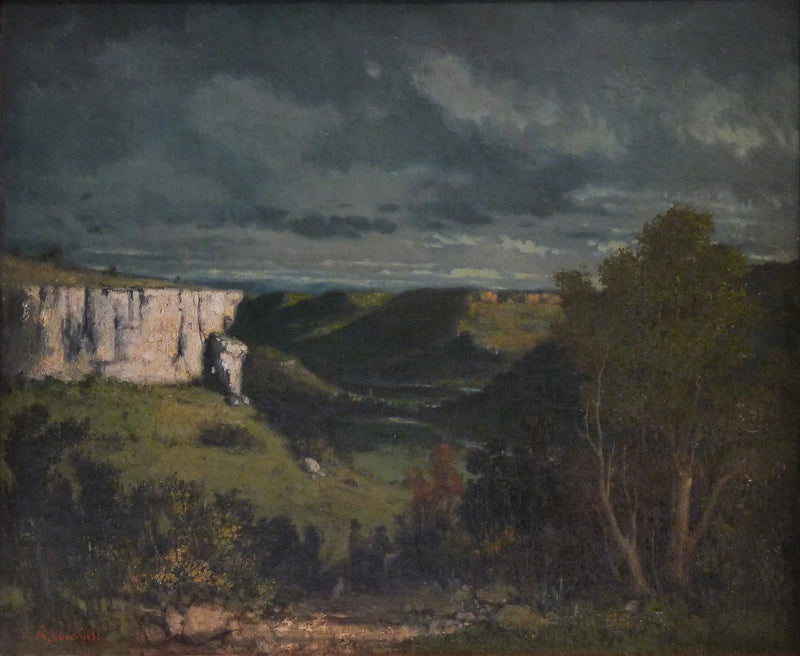 Loue-dalen, åskväder - Gustave Courbet