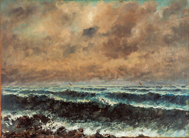 Havet på hösten - Gustave Courbet