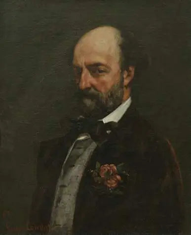 Porträtt av Gustave Matthieu - Gustave Courbet