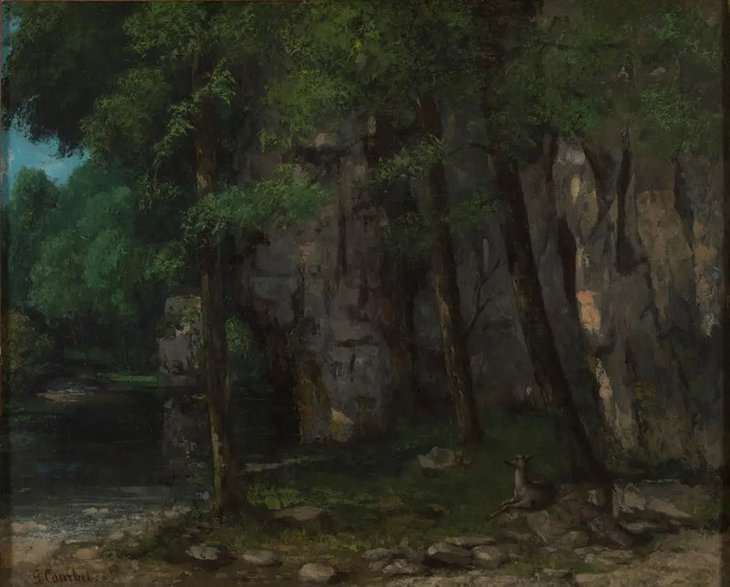 Juralandskap - Gustave Courbet