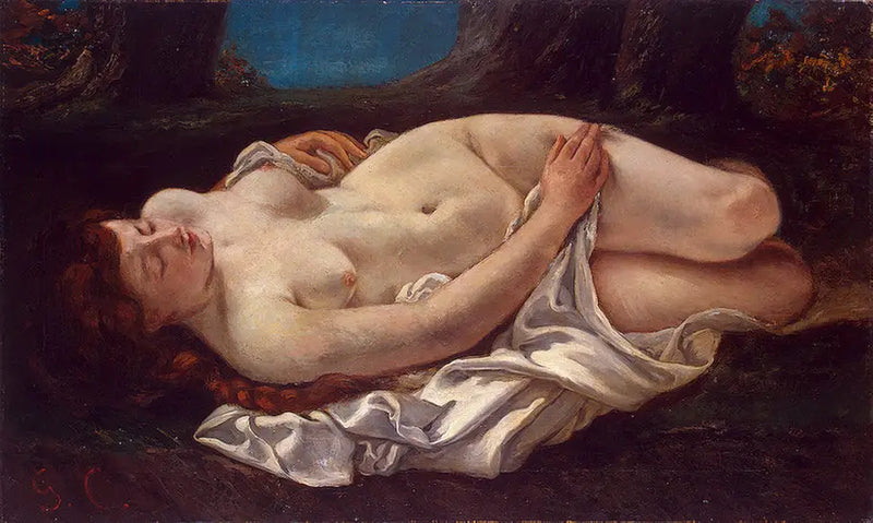 Kvinnlig liggande - Gustave Courbet