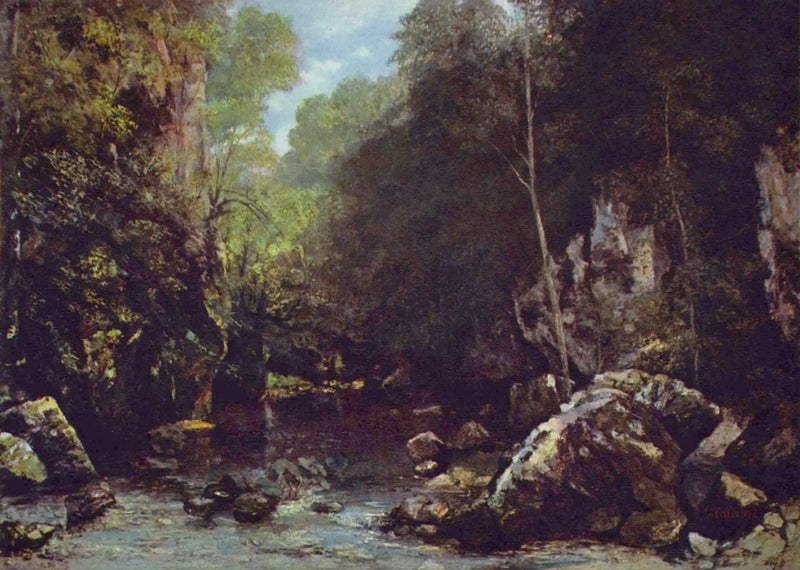 Den Svarta Bäcken - Gustave Courbet