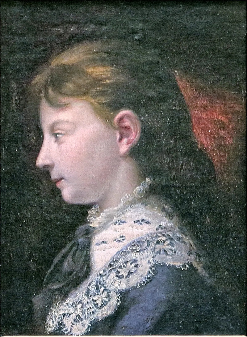 Porträtt av Juliette - Gustave Courbet