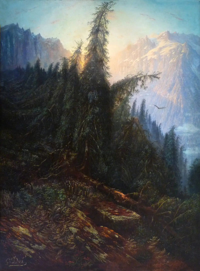 Bergslandskap - Gustave Doré