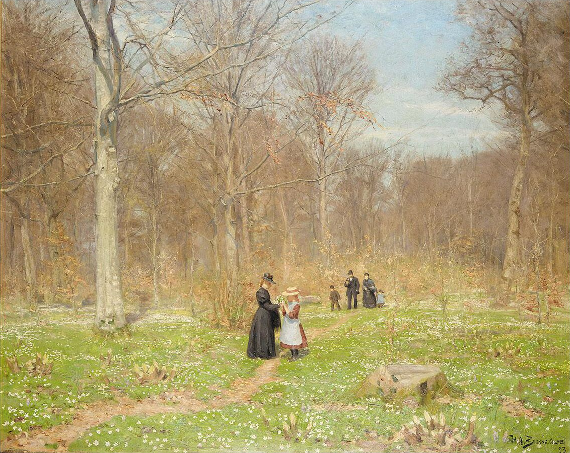 Bois au printemps. - H. A. Brendekilde