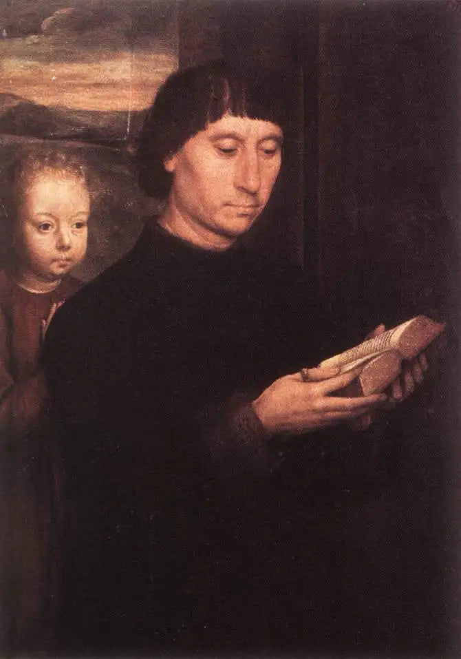 Porträtt av en manlig givare - Hans Memling