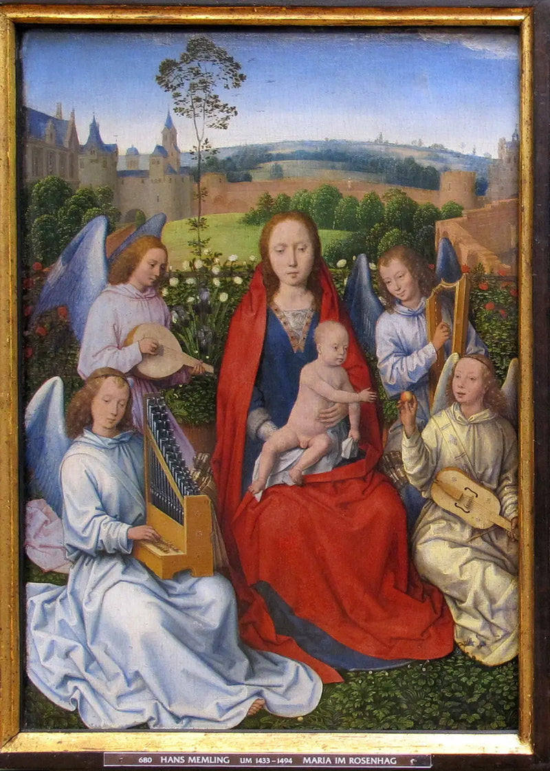 Madonna vid rosträdgården - Hans Memling