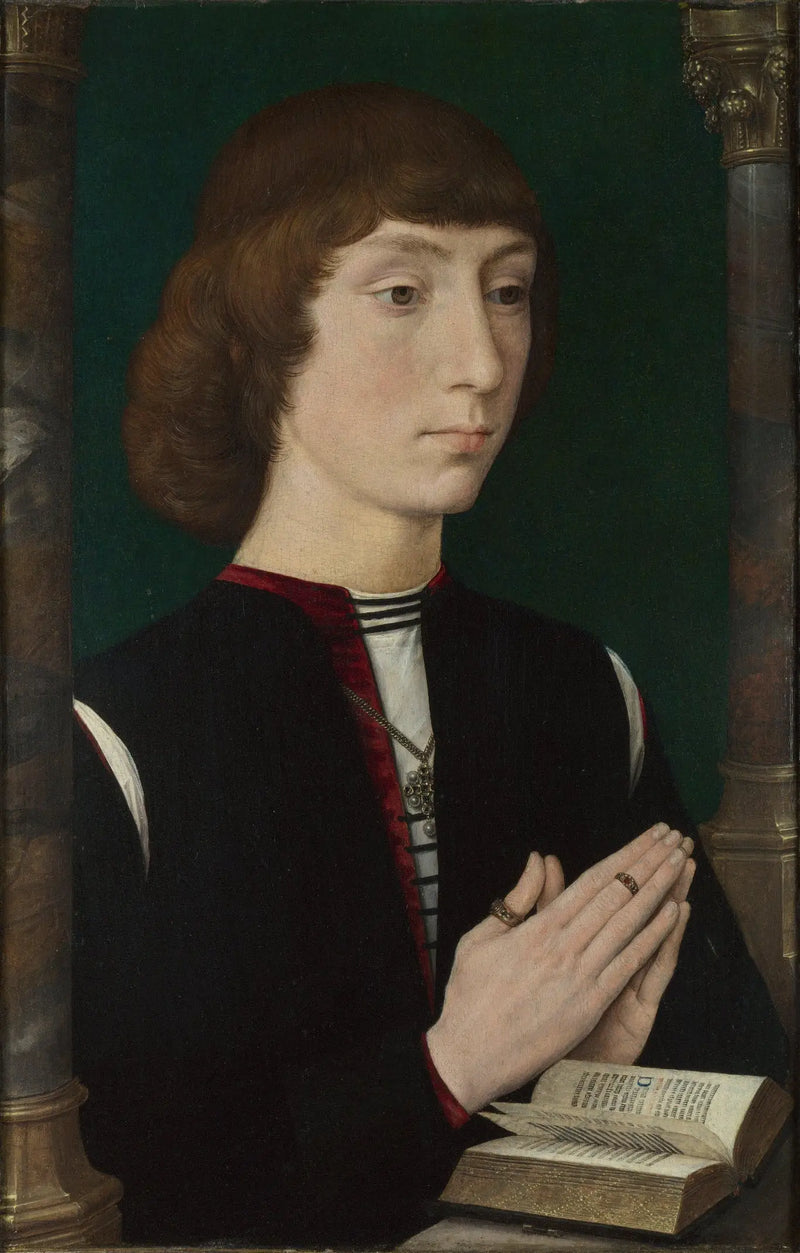 En ung man i bön - Hans Memling