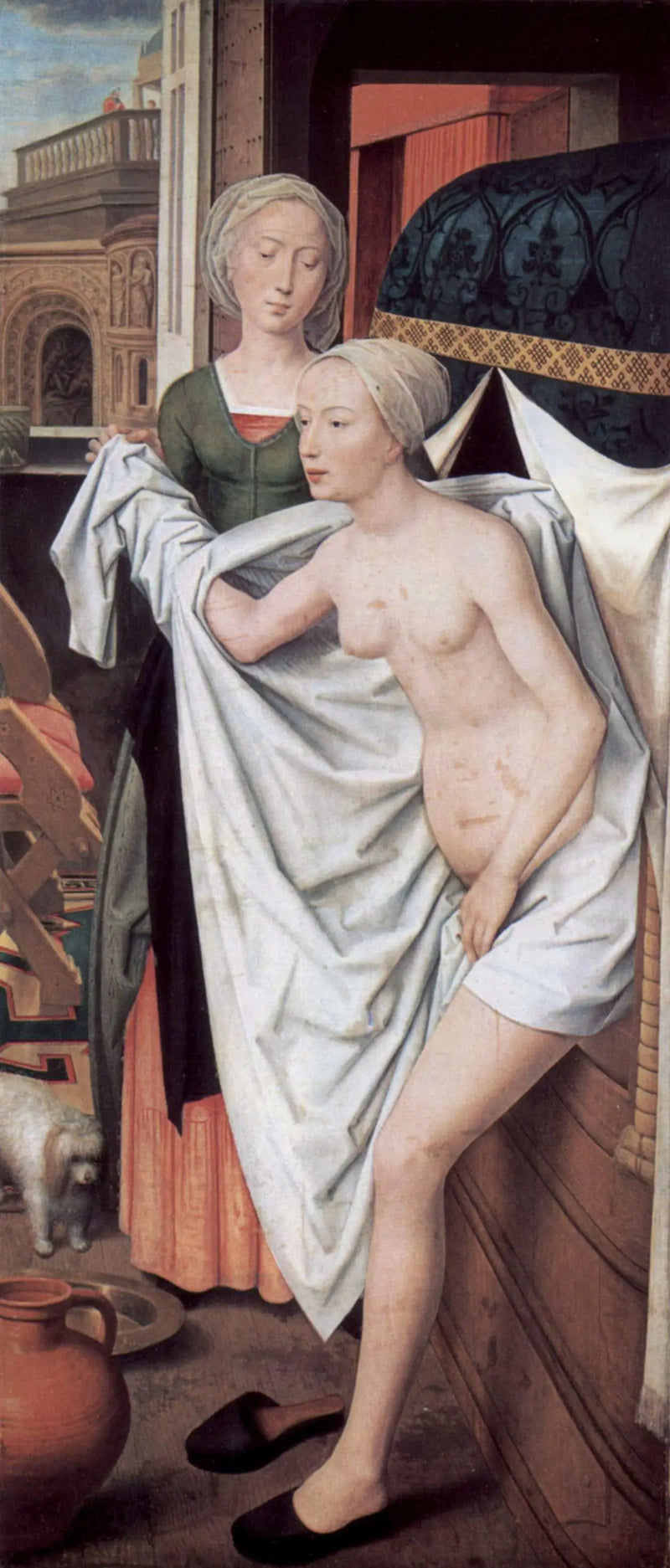 Bethsabée i badet - Hans Memling