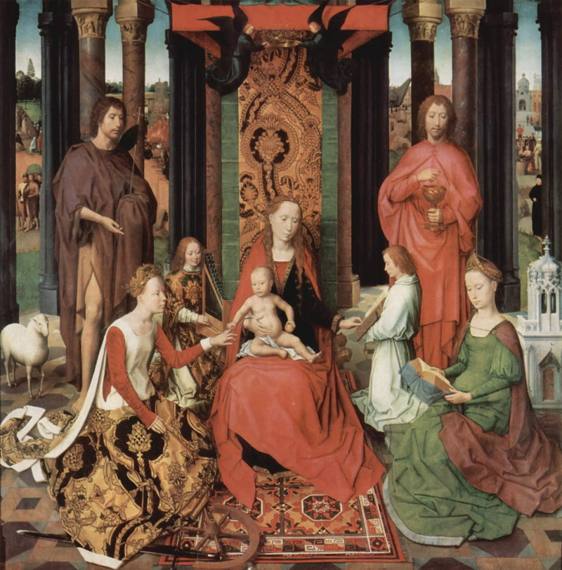 Det mystiska bröllopet av Sankta Katarina - Hans Memling