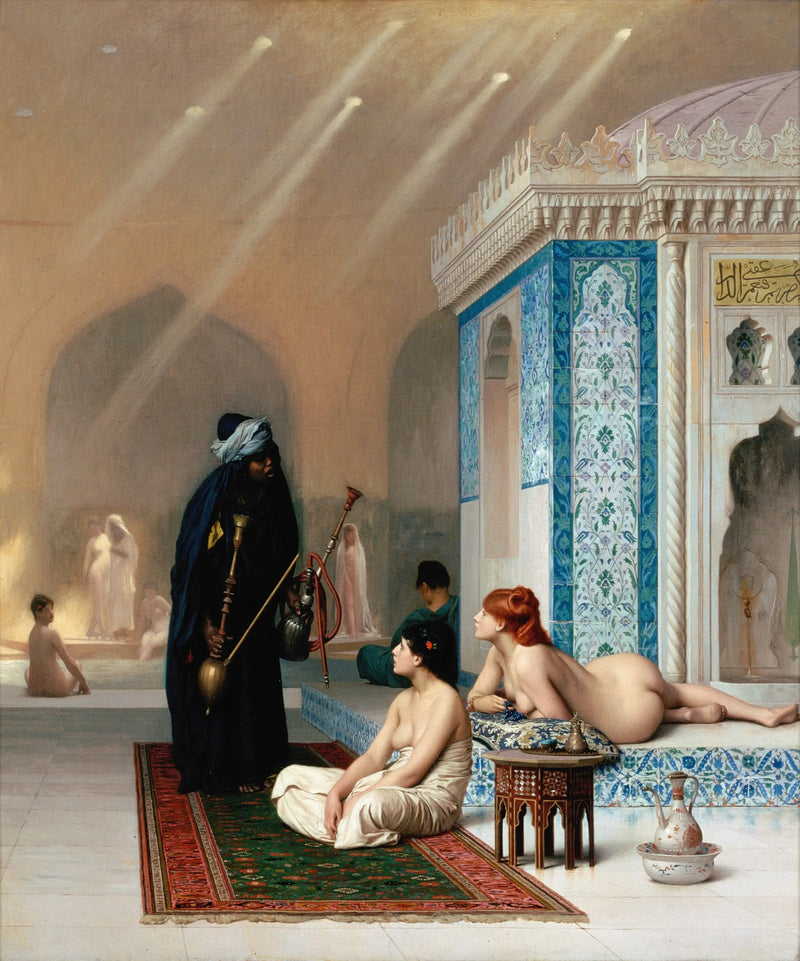 Pool i ett harem - Jean-Léon Gérôme