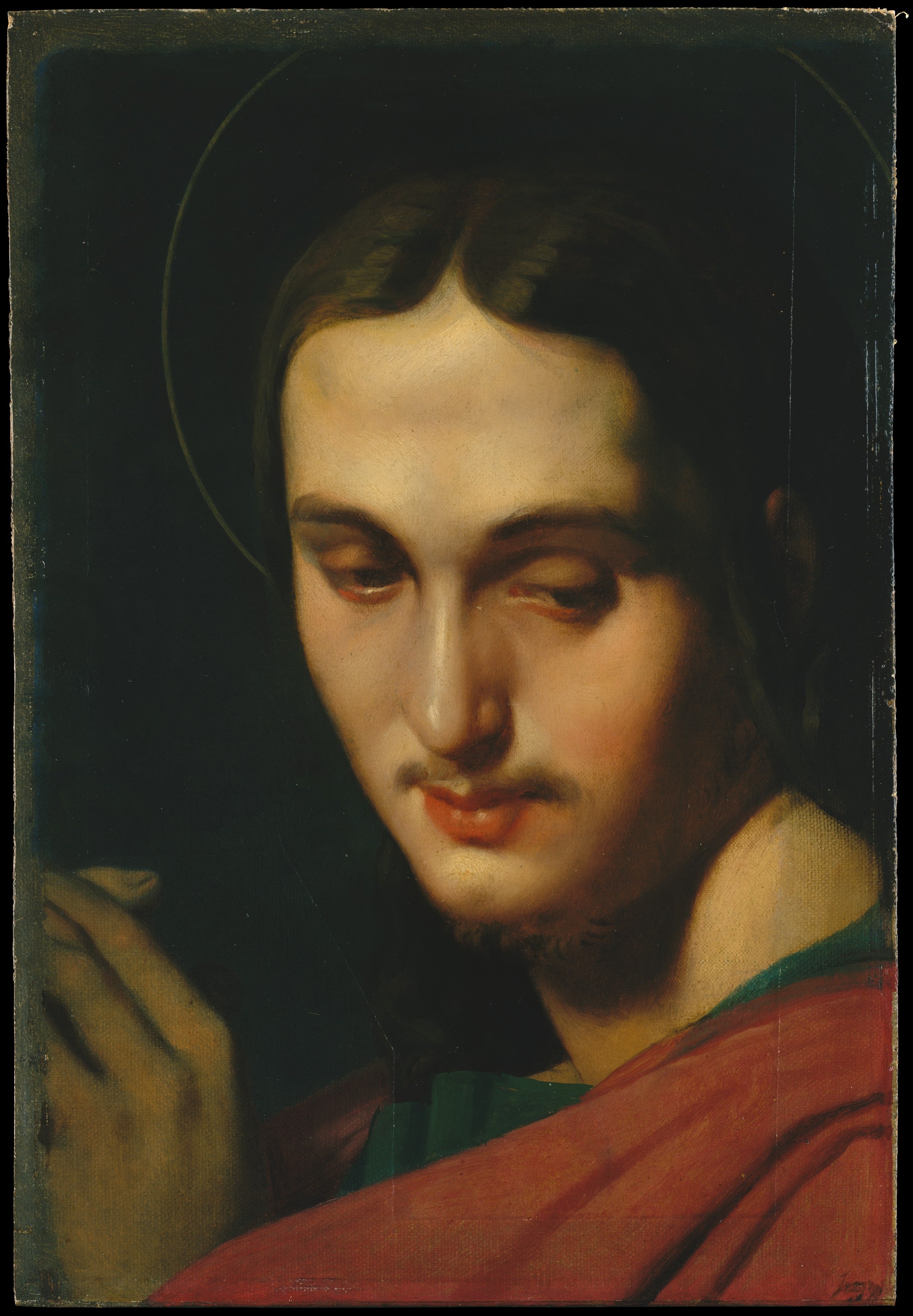 Huvud av helige Johannes evangelisten - Jean-Auguste-Dominique Ingres