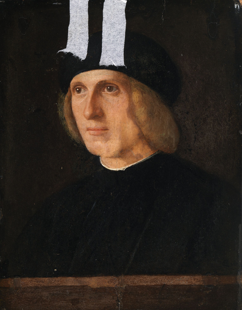 En gentlemanshuvud - Giovanni Bellini
