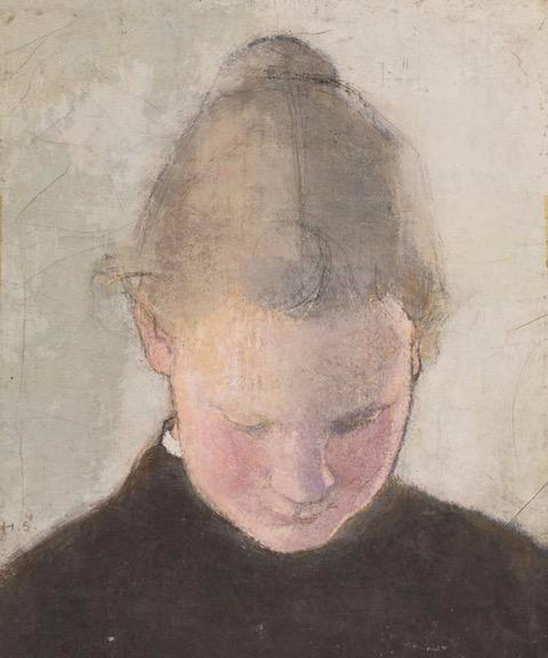 Helene-Schjerfbeck-Lukeva-tytto (1910) - Helene Schjerfbeck