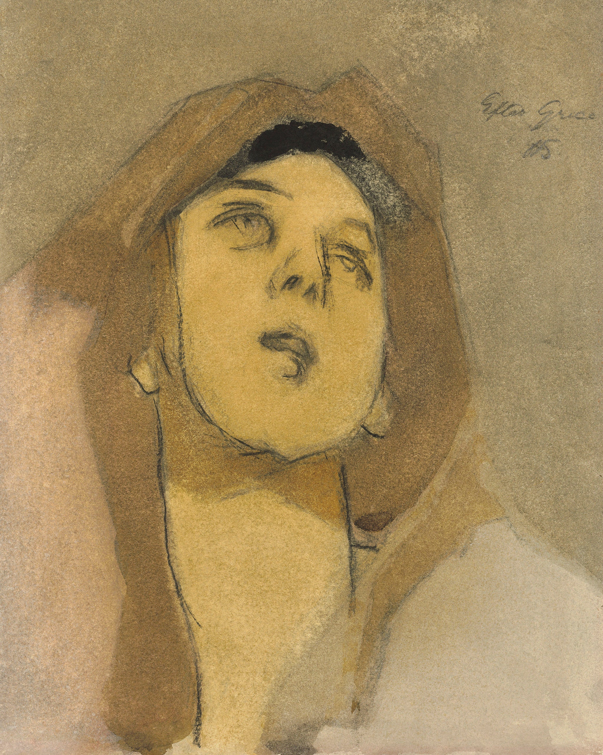 Madonna Immaculata, after El Greco - Helene Schjerfbeck