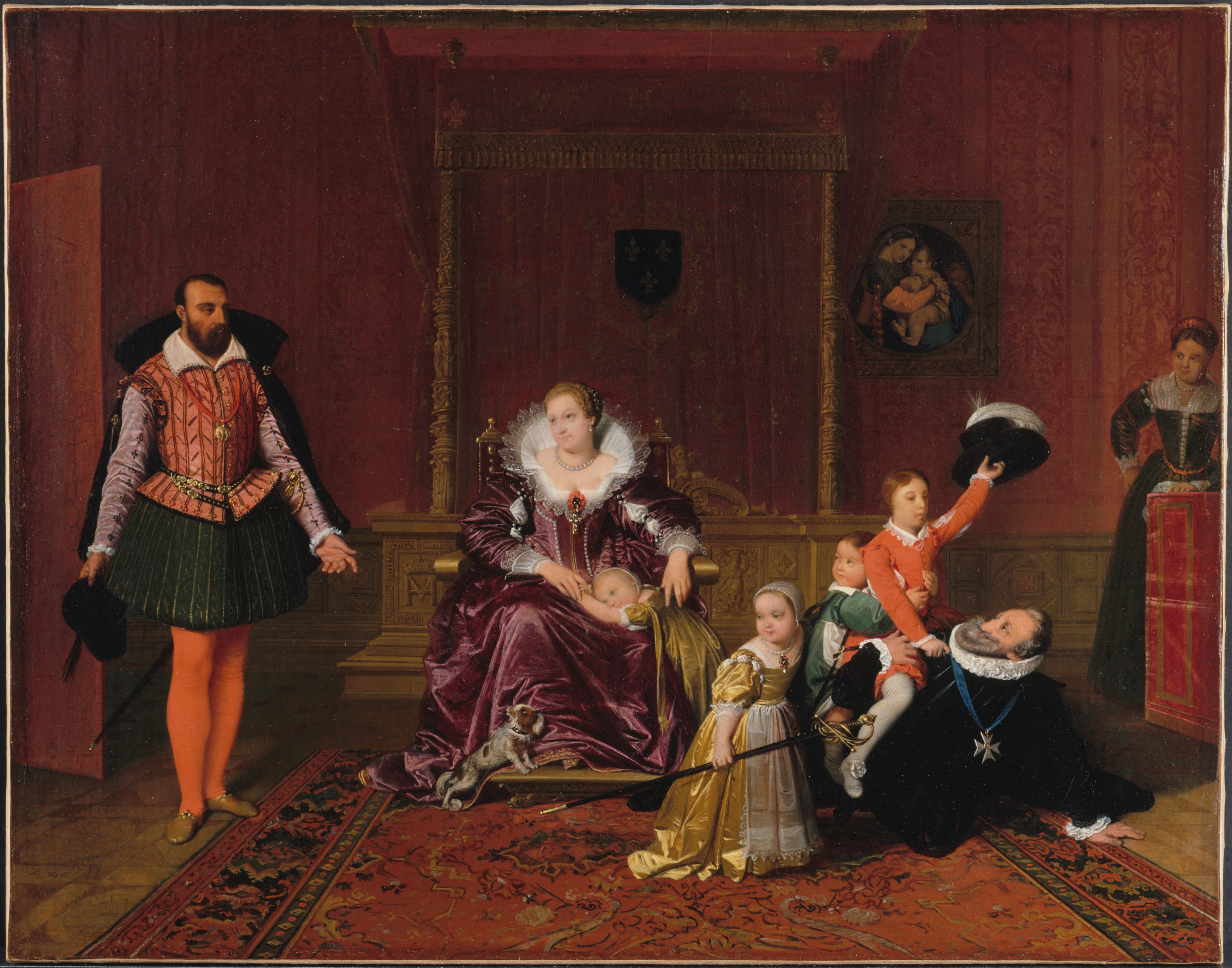 Henrik IV tar emot den spanska ambassadören - Jean-Auguste-Dominique Ingres