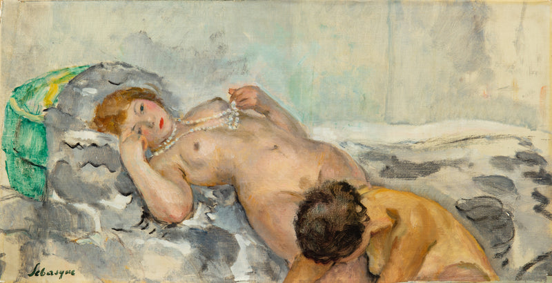Nu au collier de perles - Henri Lebasque