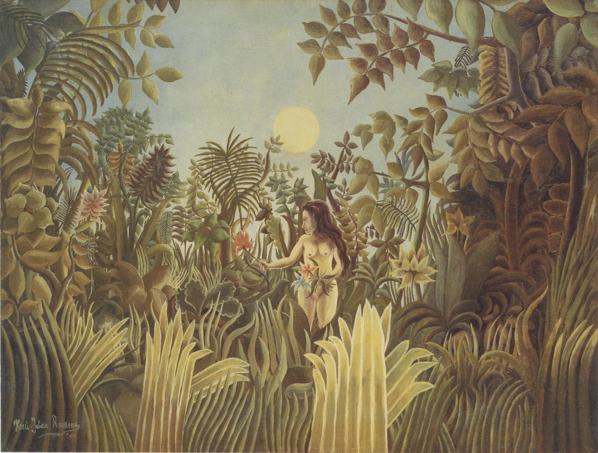 Ève dans le jardin d'Éden - Henri Rousseau
