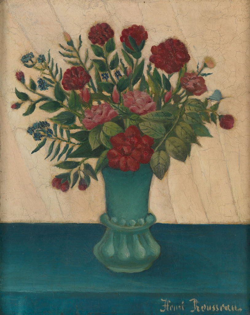Fleurs dans un vase - Henri Rousseau