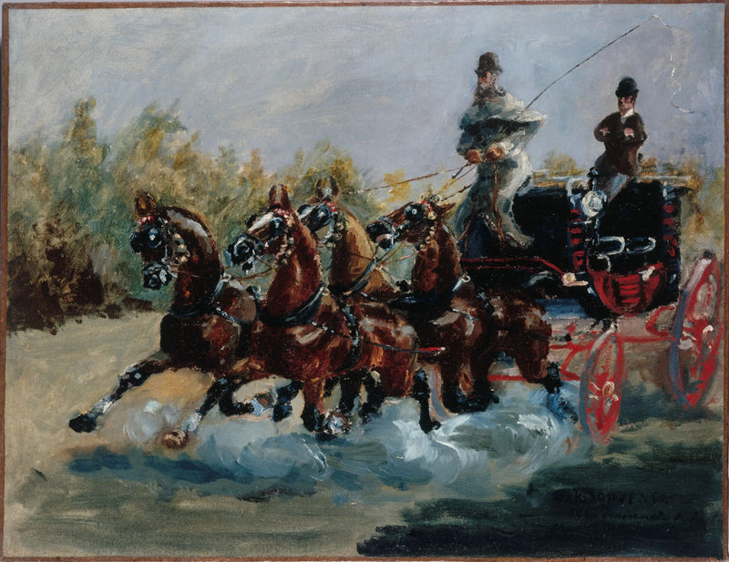 Trevlig, minne från Promenade des Anglais - Henri de Toulouse-Lautrec