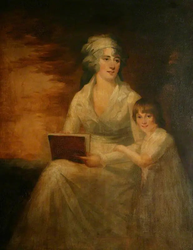 Fru Shafto Clarke och hennes dotter - Henry Raeburn