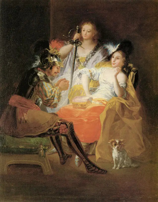 Herkules och Omphale - Francisco de Goya