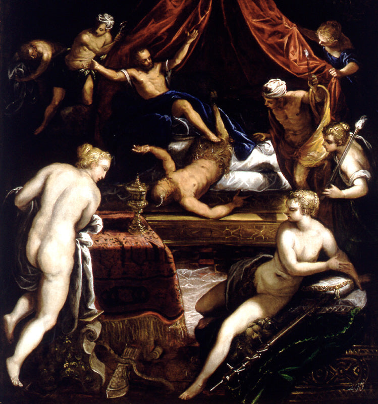 Hercule jagar Faunen - Jacopo Tintoretto