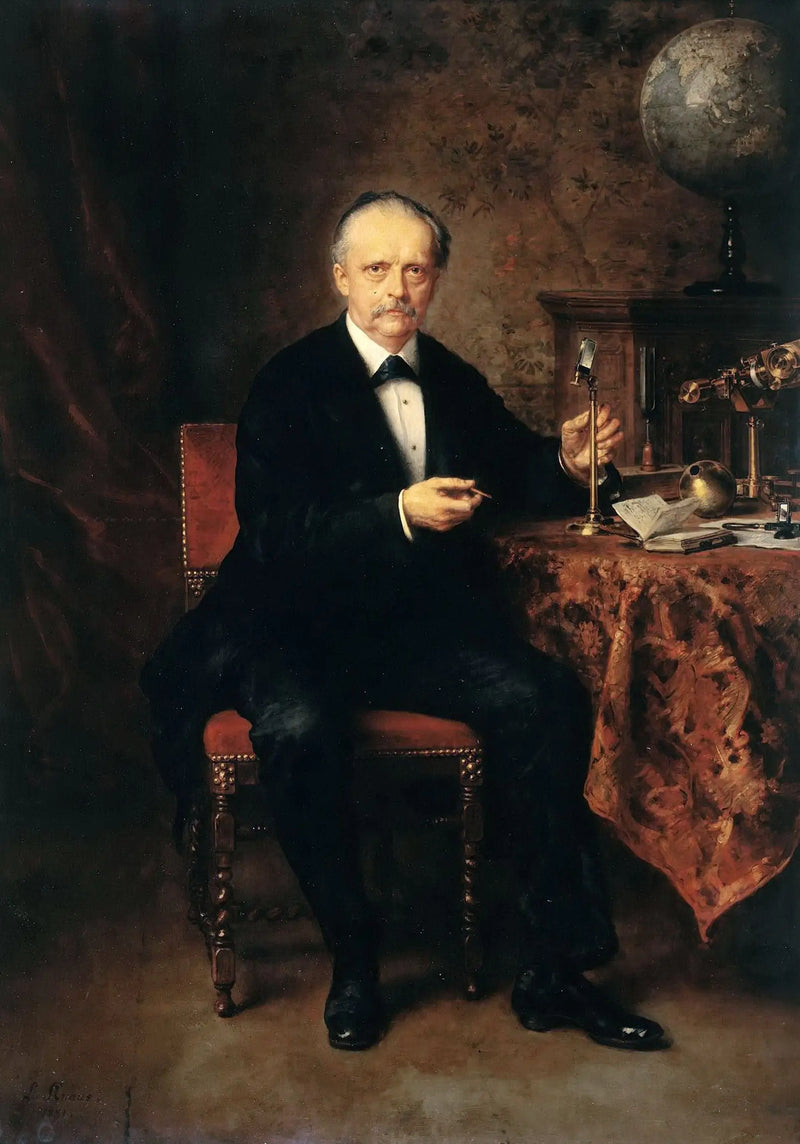Porträtt av fysikern Hermann von Helmholtz - Ludwig Knaus