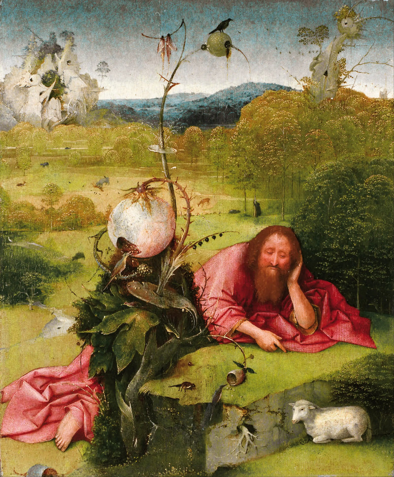 Saint Jean Döparen i öknen - Hieronymus Bosch