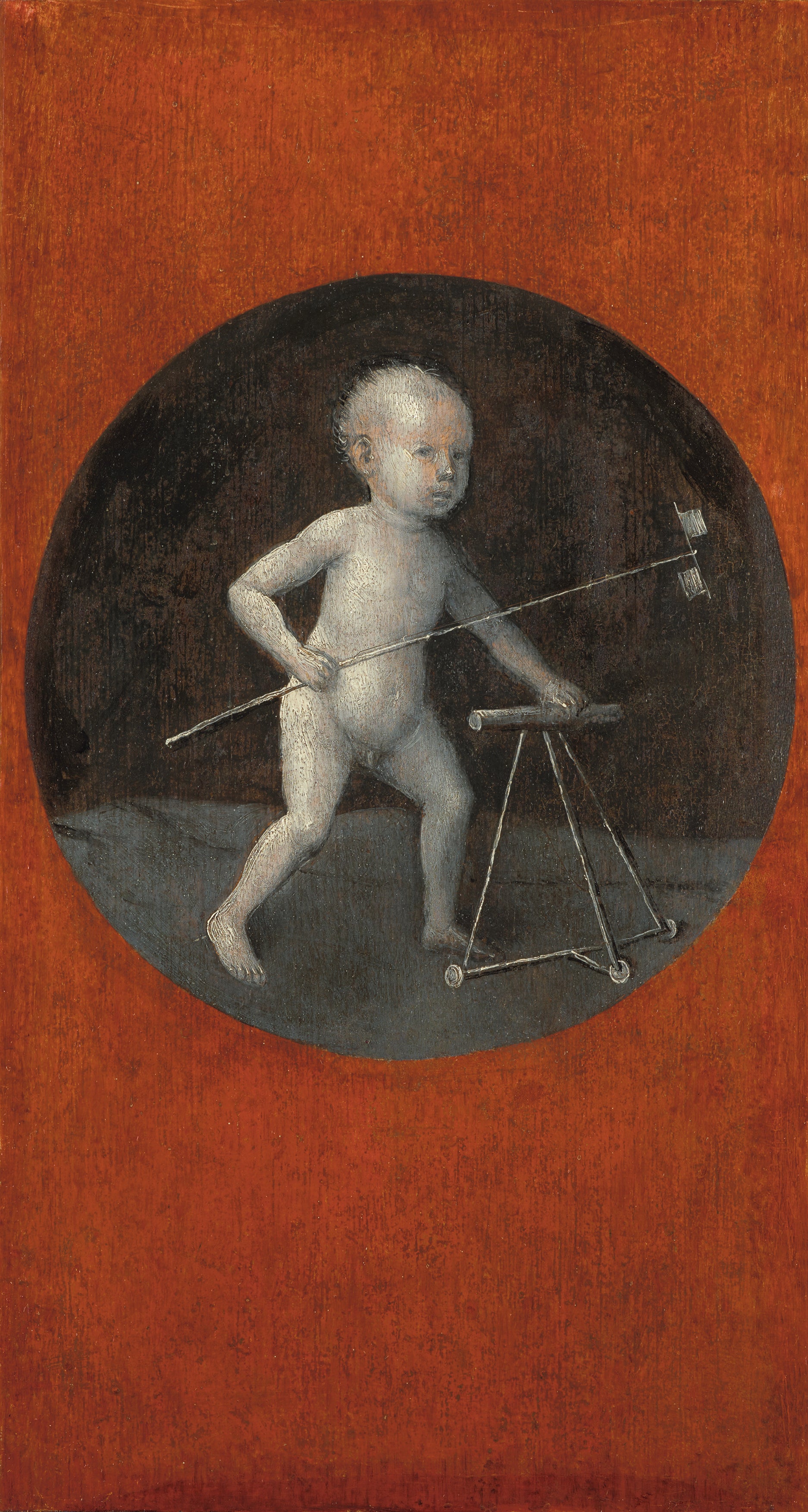 Barn med vindmölla och gåvagn - Hieronymus Bosch