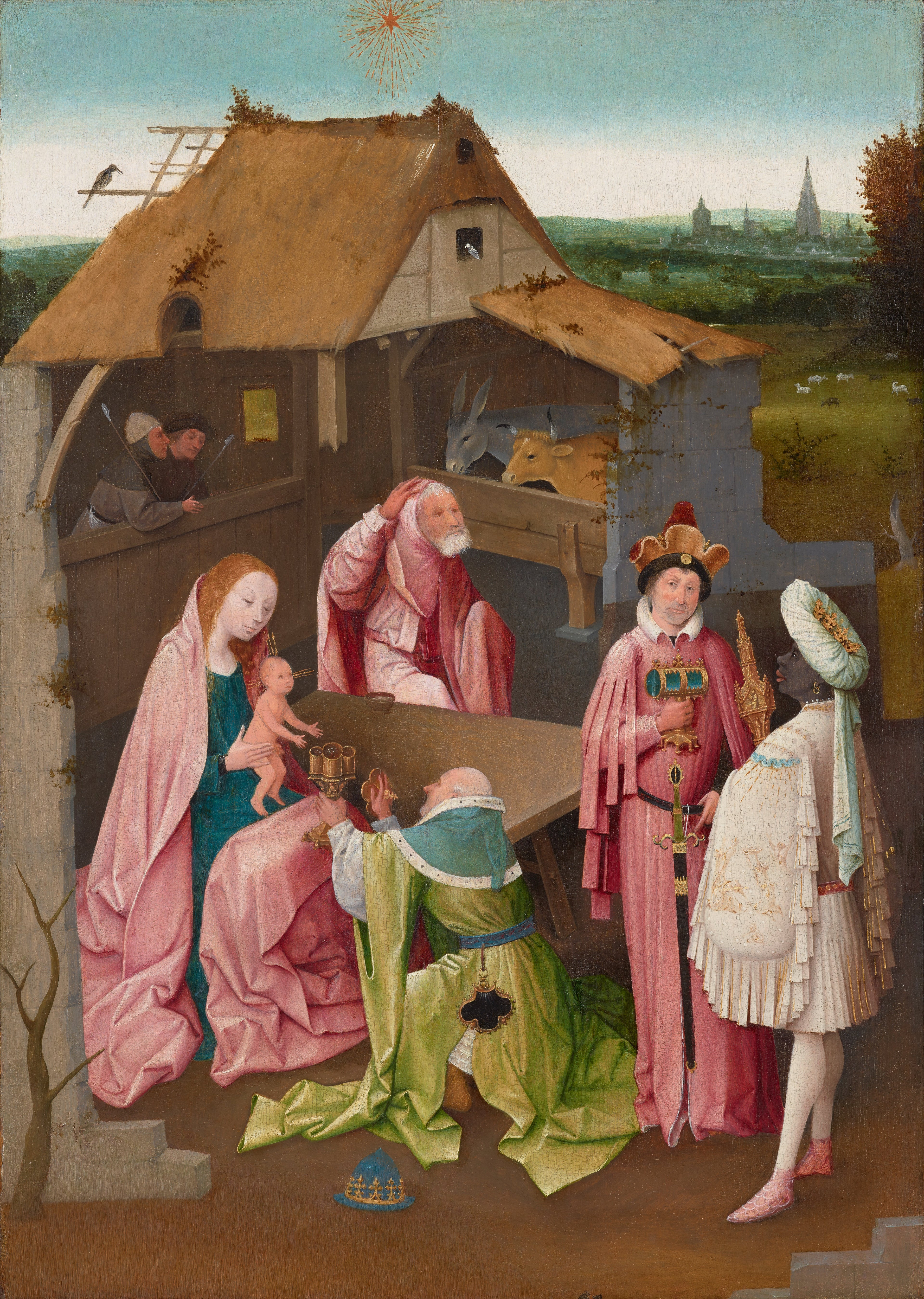 De tre vise mäns tillbedjan - Hieronymus Bosch
