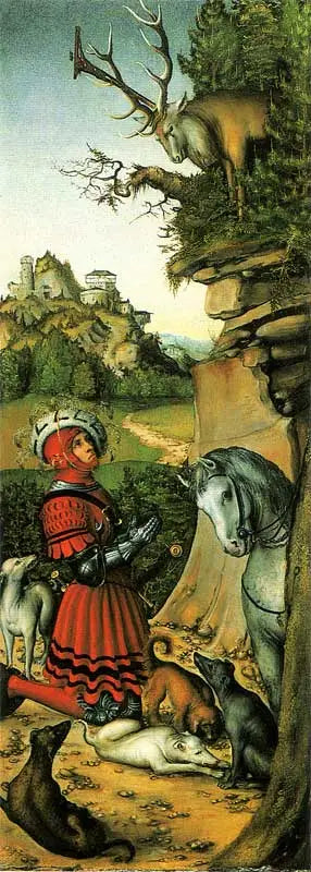 Saint Eustache - Lucas Cranach the Elder - Alpha Reproduction