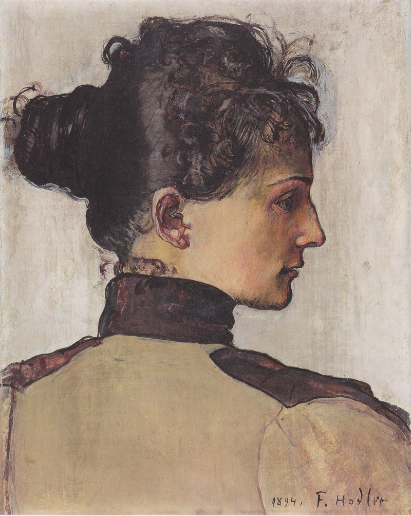 Porträtt av Berthe Jacques - Ferdinand Hodler