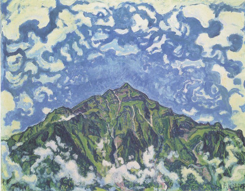Mont Niesen från Heustrich - Ferdinand Hodler