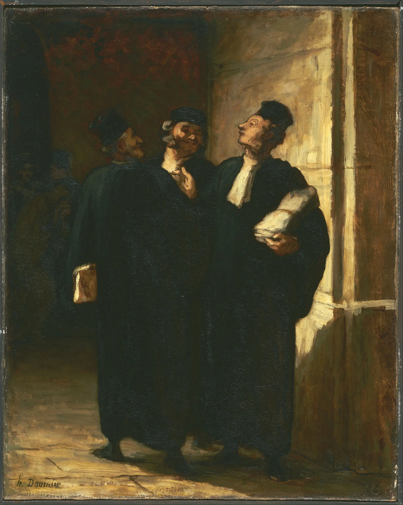 Tre advokater - Honoré Daumier