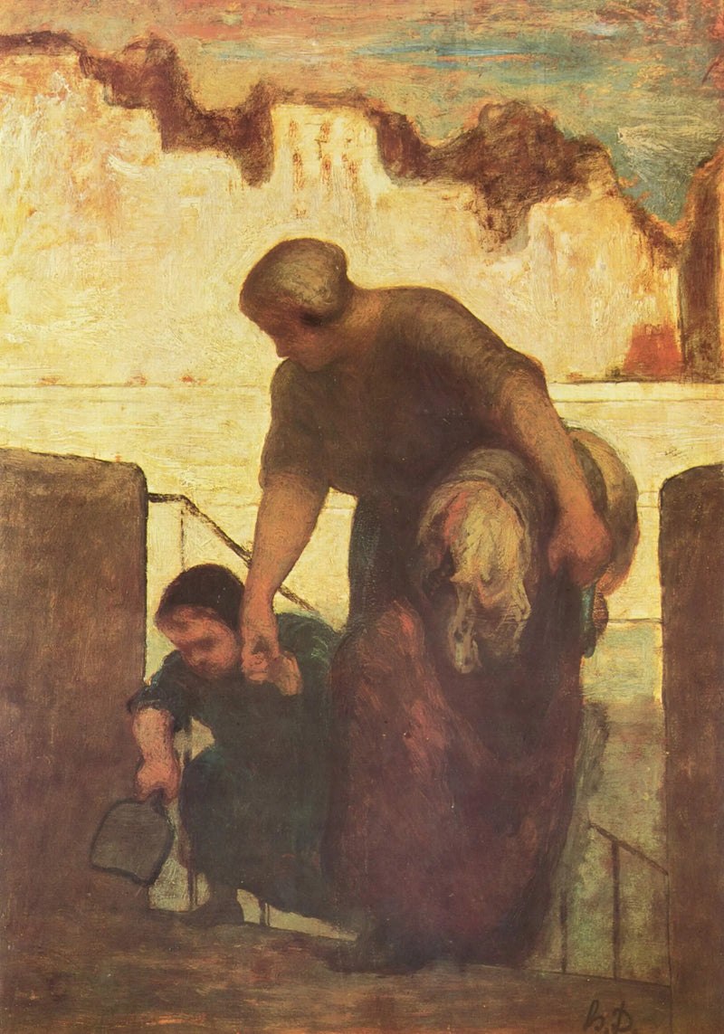Tvätterskan - Honoré Daumier