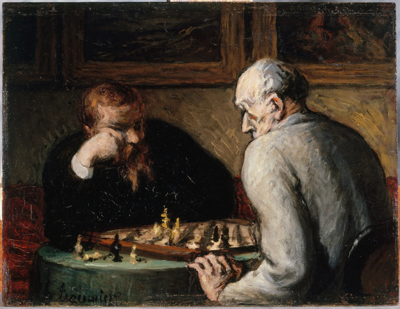 Schackspelarna - Honoré Daumier