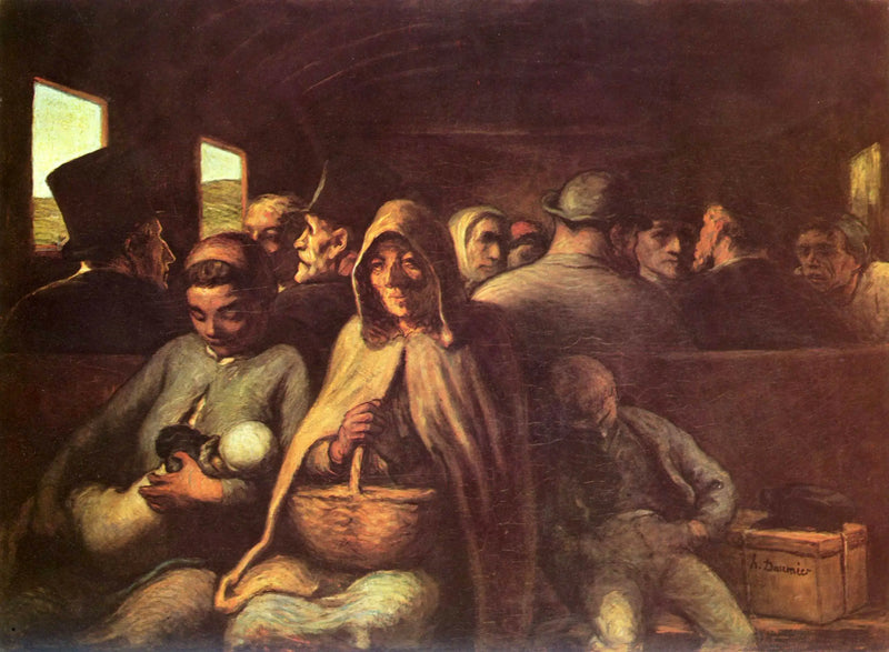 Tredje klassvagnen - Honoré Daumier